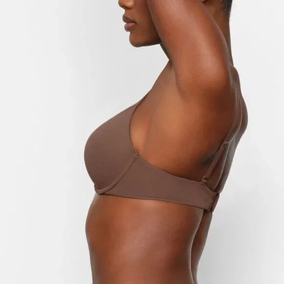 NWT SKIMS Underwire Fits Everybody T-Shirt Bra In Oxide Brown